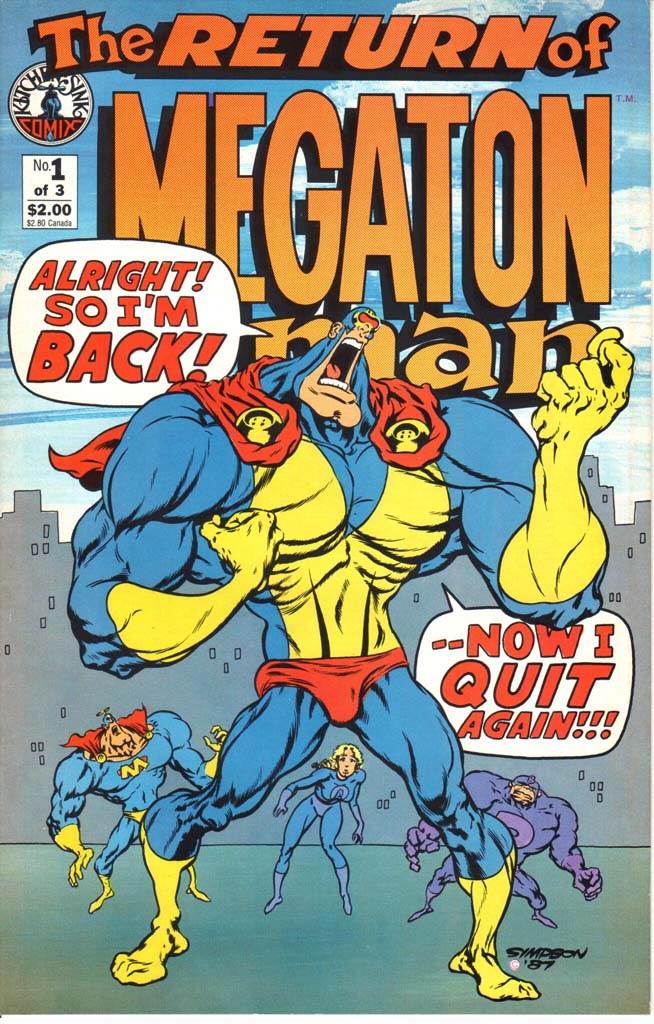 Megaton Man, The Return of (1988) #1 – 3 (SET)