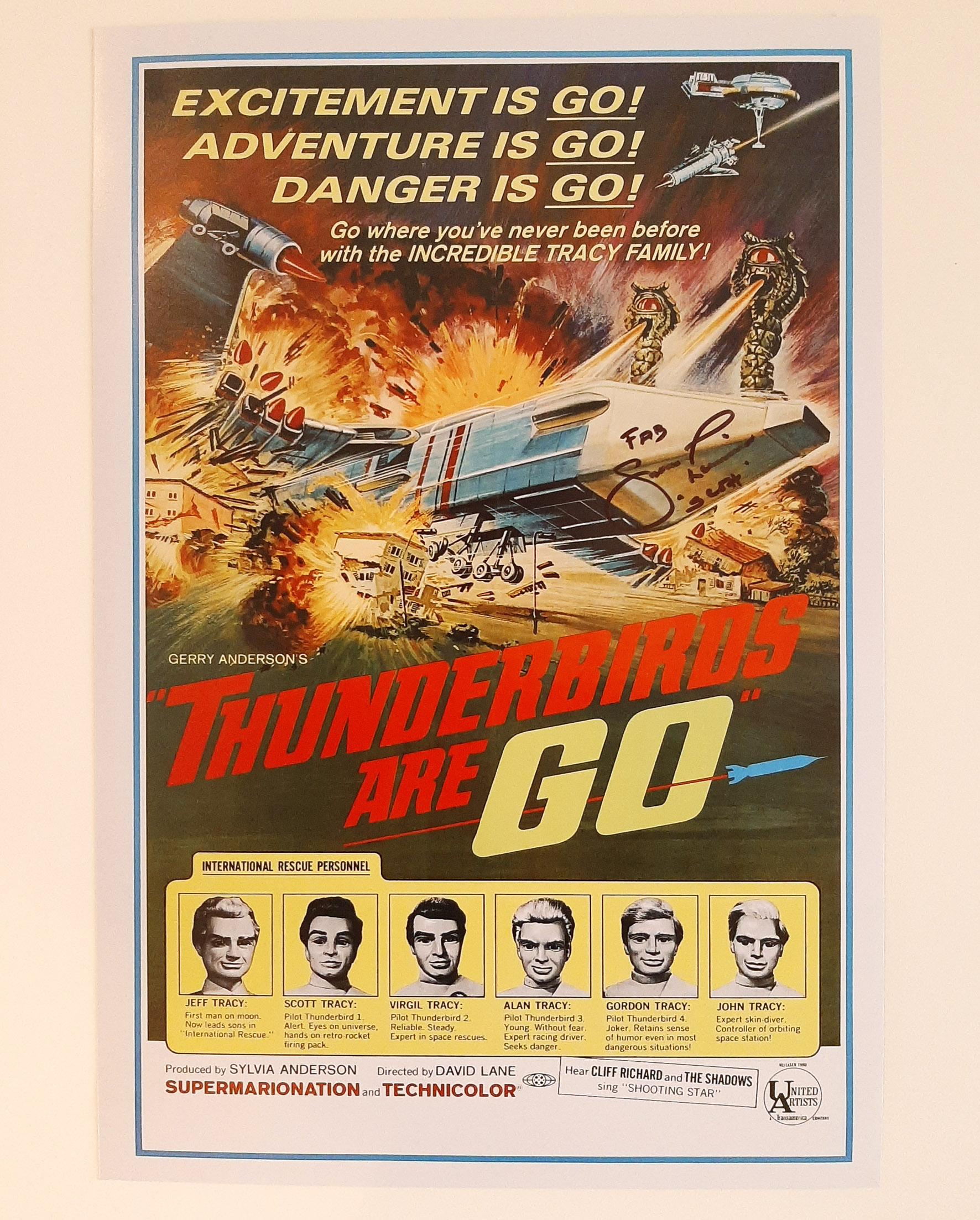 Thunderbirds Are Go! Poster – Signed by Shane Rimmer(