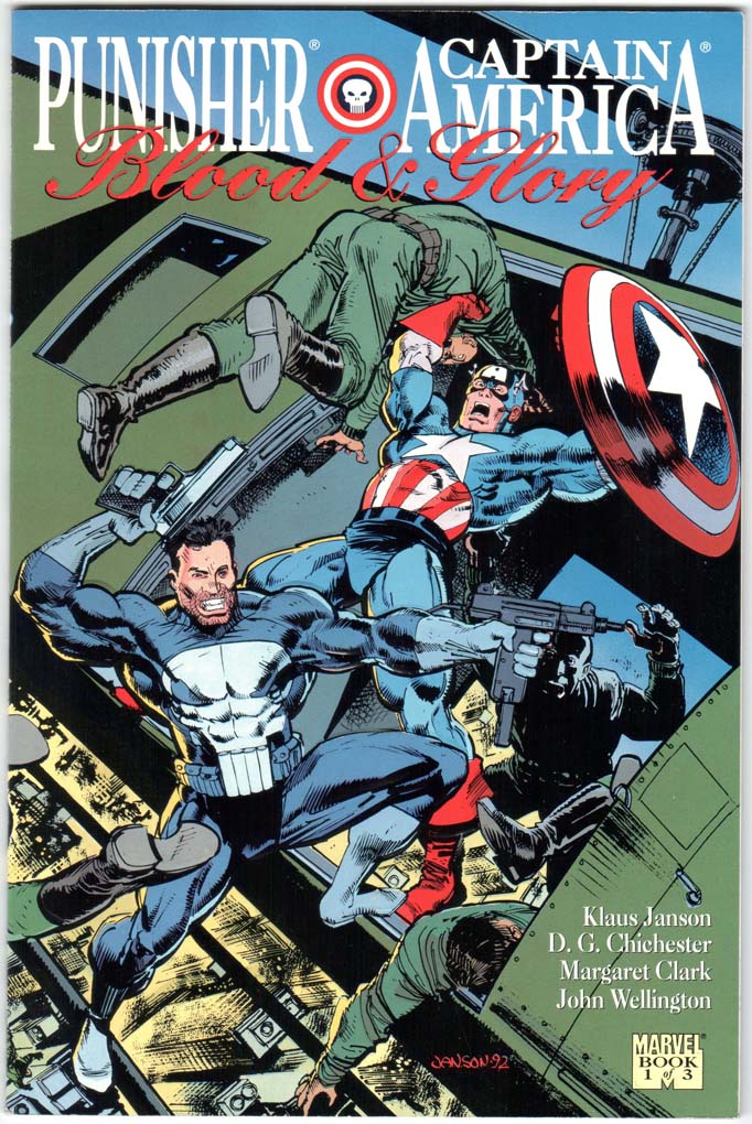 Punisher/Captain America: Blood and Glory (1992) #1 – 3 (SET)