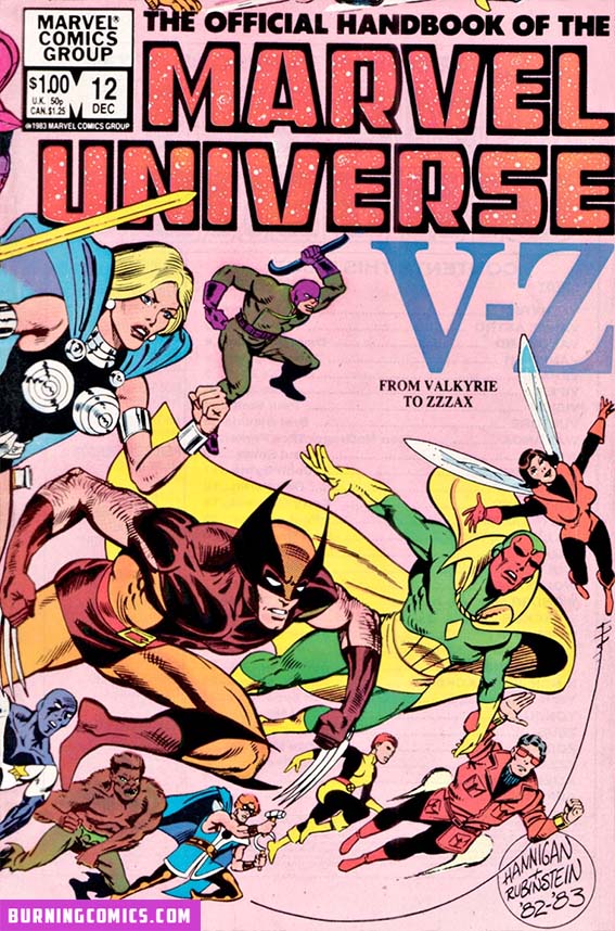 Official Handbook of the Marvel Universe (1983) #12