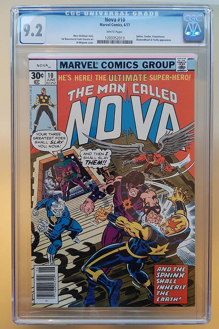 Nova (1976) #10 CGC 9.2