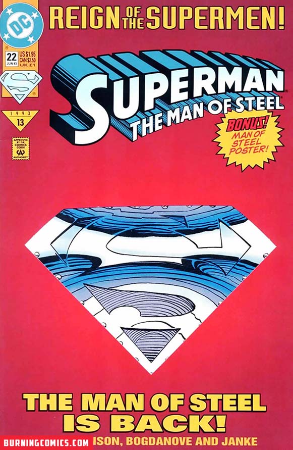 Superman The Man of Steel (1991) #22A