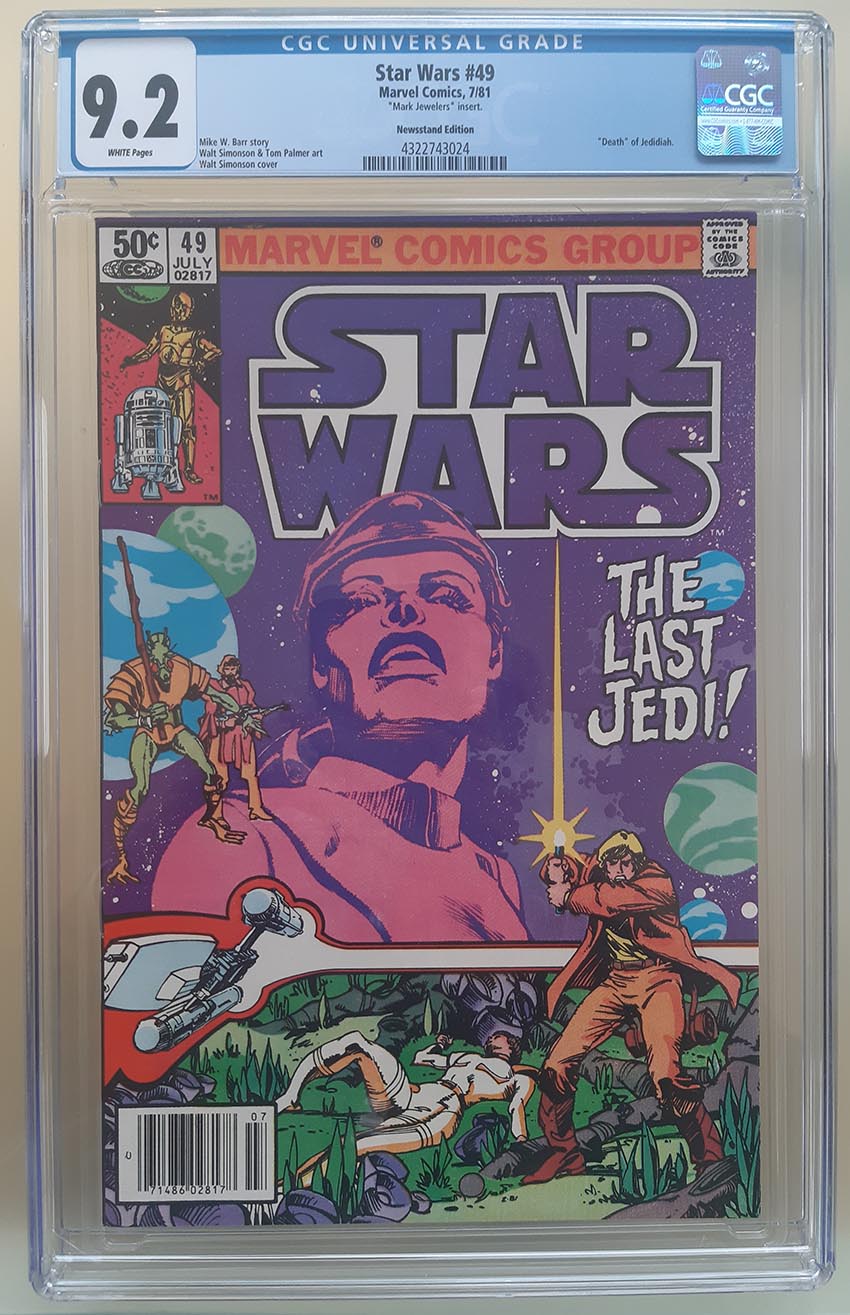 Star Wars (1977) #49 MJ CGC 9.2