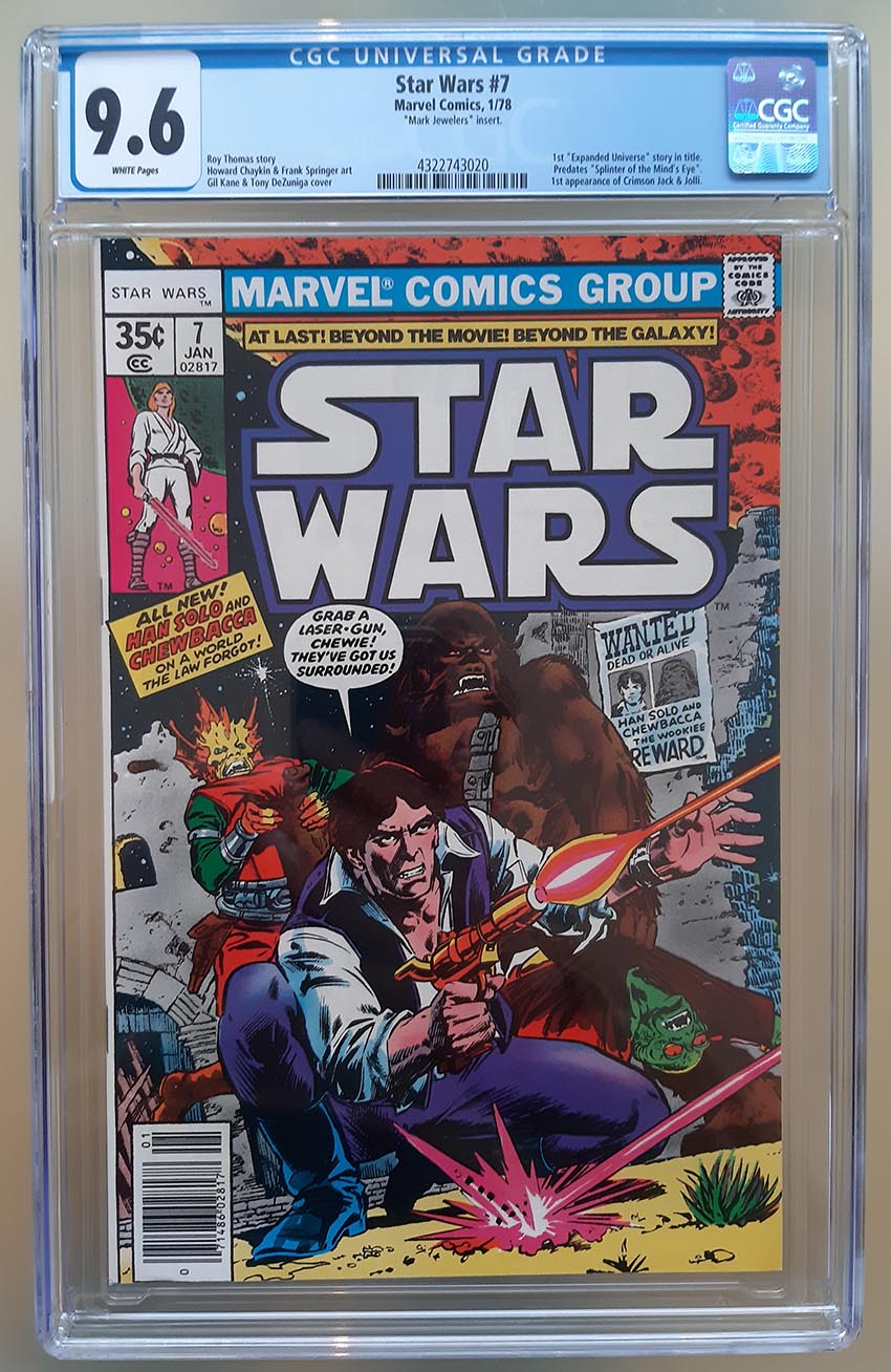 Star Wars (1977) #7 MJ CGC 9.6