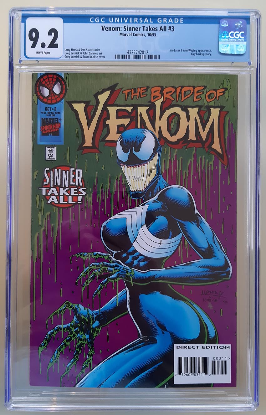 Venom: Sinner Takes All (1995) #3 CGC 9.2