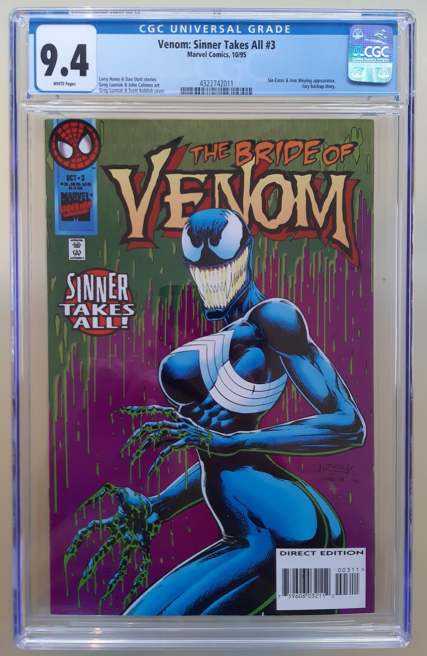 Venom: Sinner Takes All (1995) #3 CGC 9.4